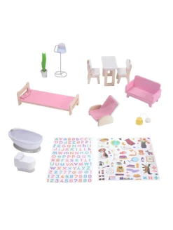 Christmas Gifts Teamson Kids Olivia's Little World – Dreamland 3 Side Open Farmhouse Doll House* Christmas Gifts