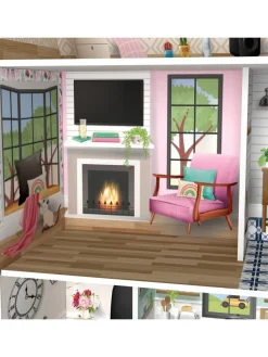 Christmas Gifts Teamson Kids Olivia's Little World – Dreamland 3 Side Open Farmhouse Doll House* Christmas Gifts