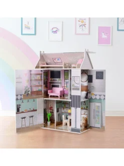 Christmas Gifts Teamson Kids Olivia's Little World – Dreamland 3 Side Open Farmhouse Doll House* Christmas Gifts