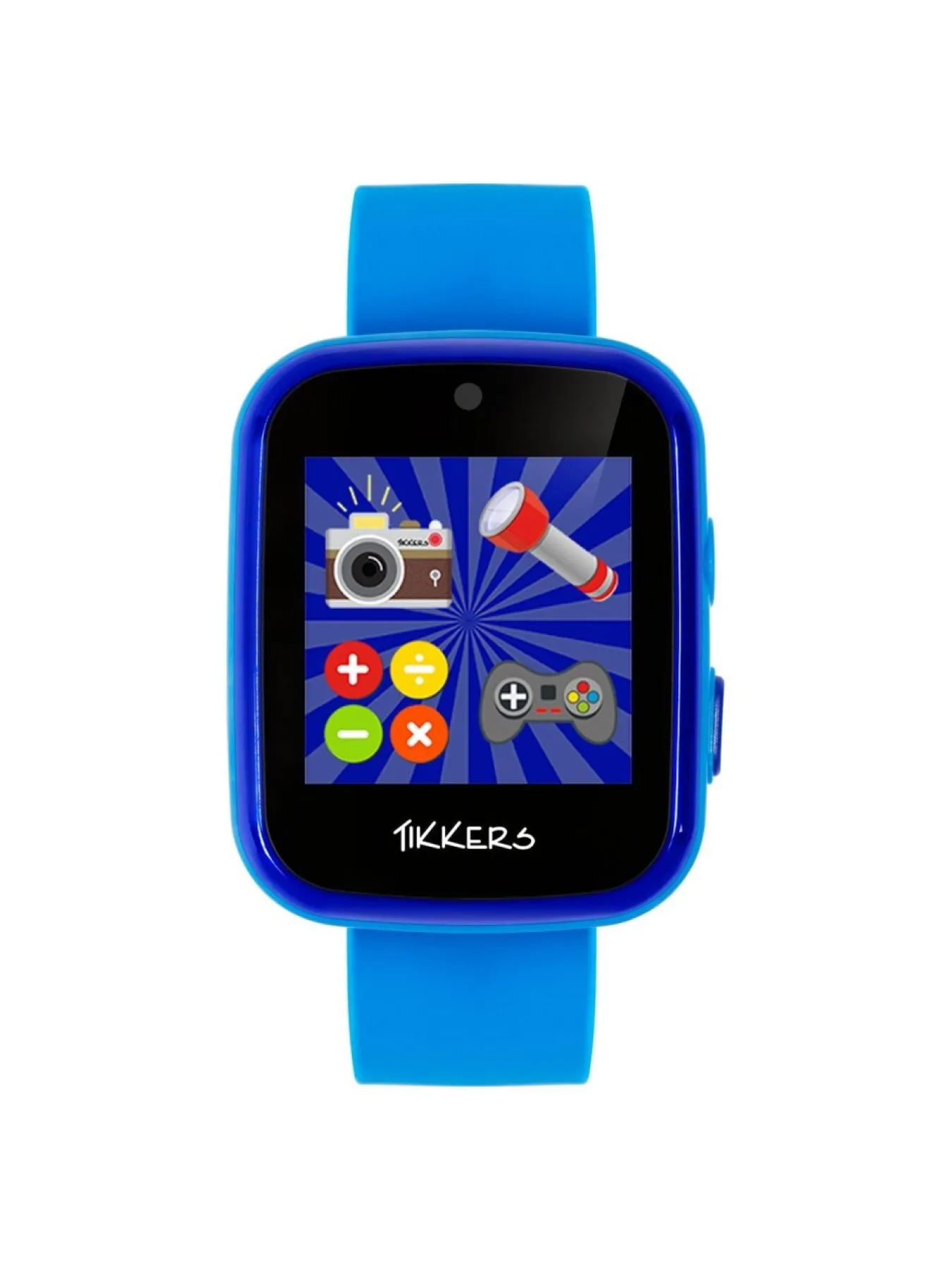 Christmas Gifts Tikkers Full Display Blue Silicone Strap Kids Smart Watch* Christmas Gifts