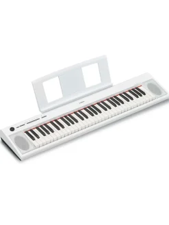 Christmas Gifts Yamaha Piaggero Np12 White Electronic Keyboard With Stand, Bench, Headphones And Online Lessons* Christmas Gifts