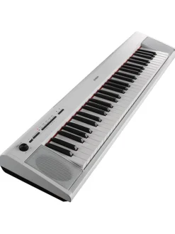 Christmas Gifts Yamaha Piaggero Np12 White Electronic Keyboard With Stand, Bench, Headphones And Online Lessons* Christmas Gifts